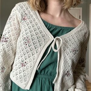 Sincerely Jules Cream Knit Cardigan